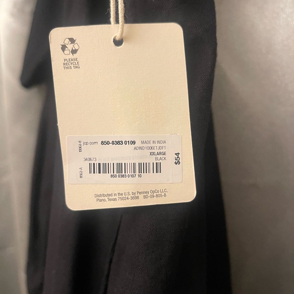 A.N.A a new approach, black tiered smock dress light weight. JCPenny plus size - Picture 8 of 8